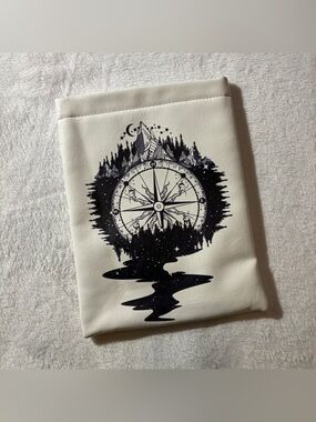 Book Sleeve - Graphic Compass Design